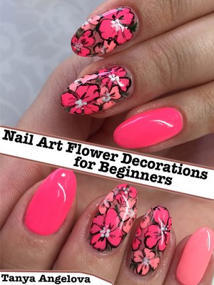 cover image of Nail Art Flower Decorations for Beginners